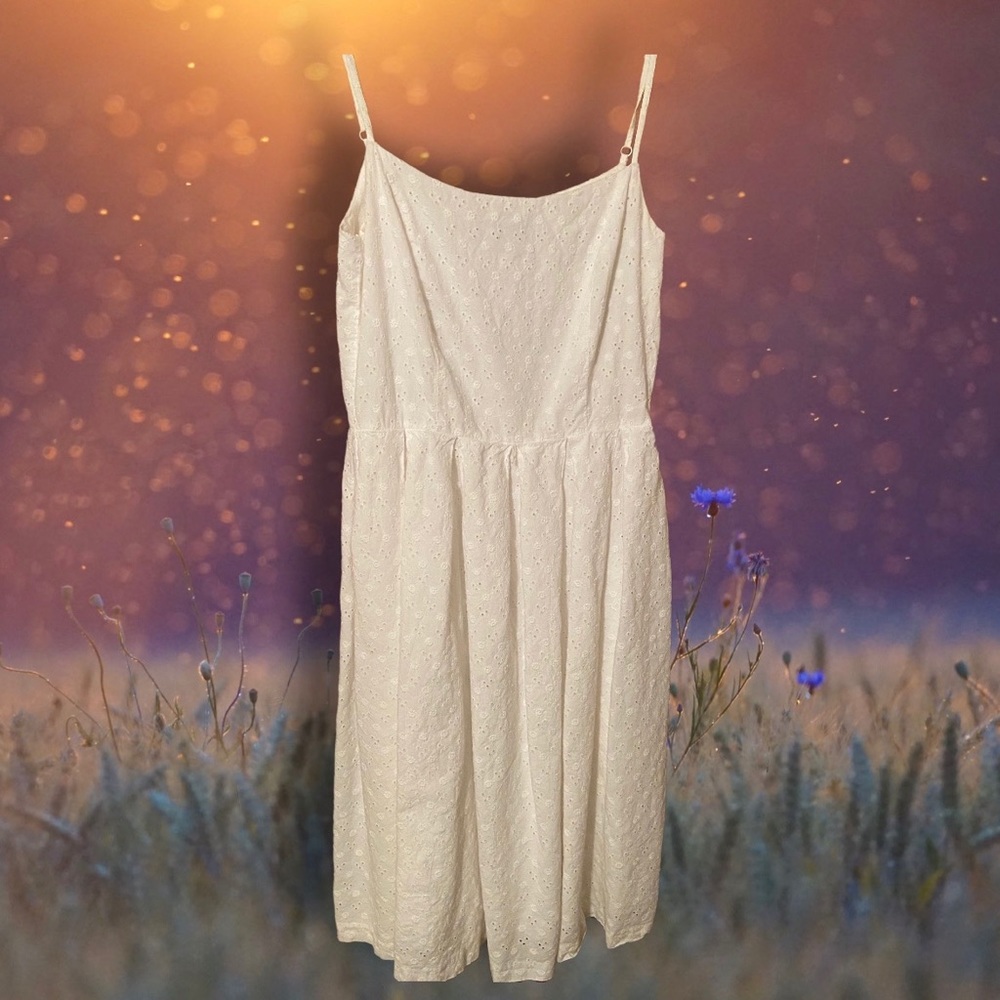 Vintage ABS by Allen Schwartz eyelet lace dress